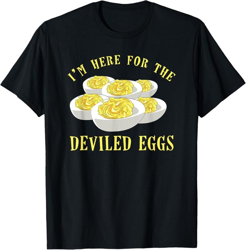 100% Cotton Deviled Egg Funny Food Gift T-Shirt Hoodie, Sweatshirt | RetroVerseTees.com