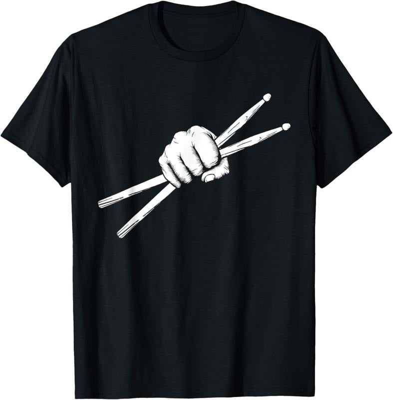 100% Cotton Drumsticks Drummer - Drumset Drums Gift T-Shirt Hoodie, Sweatshirt | RetroVerseTees.com