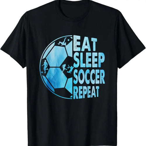 100% Cotton Eat Sleep Soccer Repeat For Youth Girls  Boys Purple T-Shirt Hoodie, Sweatshirt | RetroVerseTees.com