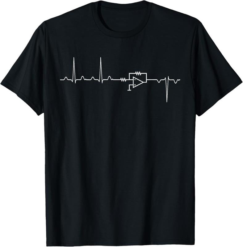 100% Cotton Electrical Engineering - Heartbeat Inverter T-Shirt Hoodie, Sweatshirt | RetroVerseTees.com