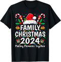 100% Cotton Family Christmas 2024 Matching Squad Santa Elf Funny Xmas T-Shirt Hoodie, Sweatshirt | RetroVerseTees.com
