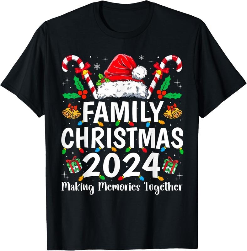 100% Cotton Family Christmas 2024 Matching Squad Santa Elf Funny Xmas T-Shirt Hoodie, Sweatshirt | RetroVerseTees.com