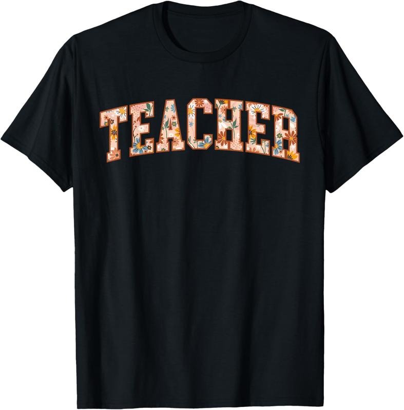 100% Cotton Floral Teacher Shirt Gardener Teacher Flowers Cute T-Shirt Hoodie, Sweatshirt | RetroVerseTees.com