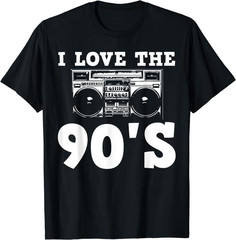 [100% Cotton]Funny 90's Women Men T-Shirt Black Hoodie, Sweatshirt | RetroVerseTees.com
