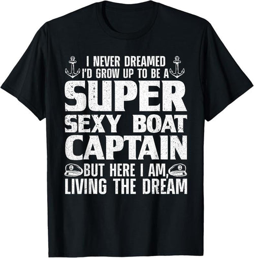 100% Cotton Funny Boat Captain Design For Men Women Boating Boat Captain T-Shirt Hoodie, Sweatshirt | RetroVerseTees.com