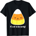 100% Cotton Funny Candy Corn Shirts for Women Cute Kawaii Halloween Tee T-Shirt Hoodie, Sweatshirt | RetroVerseTees.com