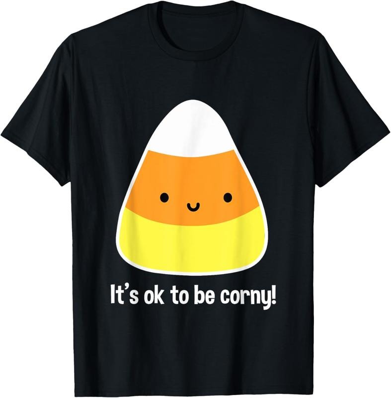 100% Cotton Funny Candy Corn Shirts for Women Cute Kawaii Halloween Tee T-Shirt Hoodie, Sweatshirt | RetroVerseTees.com