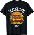 100% Cotton Funny Cheeseburger Hamburger Art Food Burger Lover T-Shirt Hoodie, Sweatshirt | RetroVerseTees.com