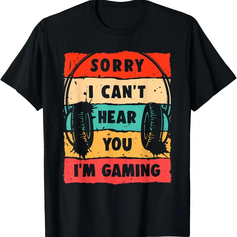 100% Cotton Funny Gamer Shirt for Teens Boys Men Video Gaming T-Shirt Hoodie, Sweatshirt | RetroVerseTees.com