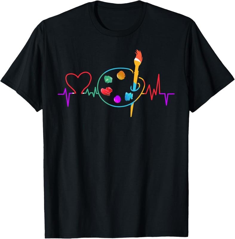 100% Cotton Funny Paint Palette Brush Artist Painter Gift Men Women T-Shirt Hoodie, Sweatshirt | RetroVerseTees.com