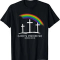 100% Cotton Funny Rainbow Christ Cross - Christian Quote God's Promise T-Shirt Hoodie, Sweatshirt | RetroVerseTees.com