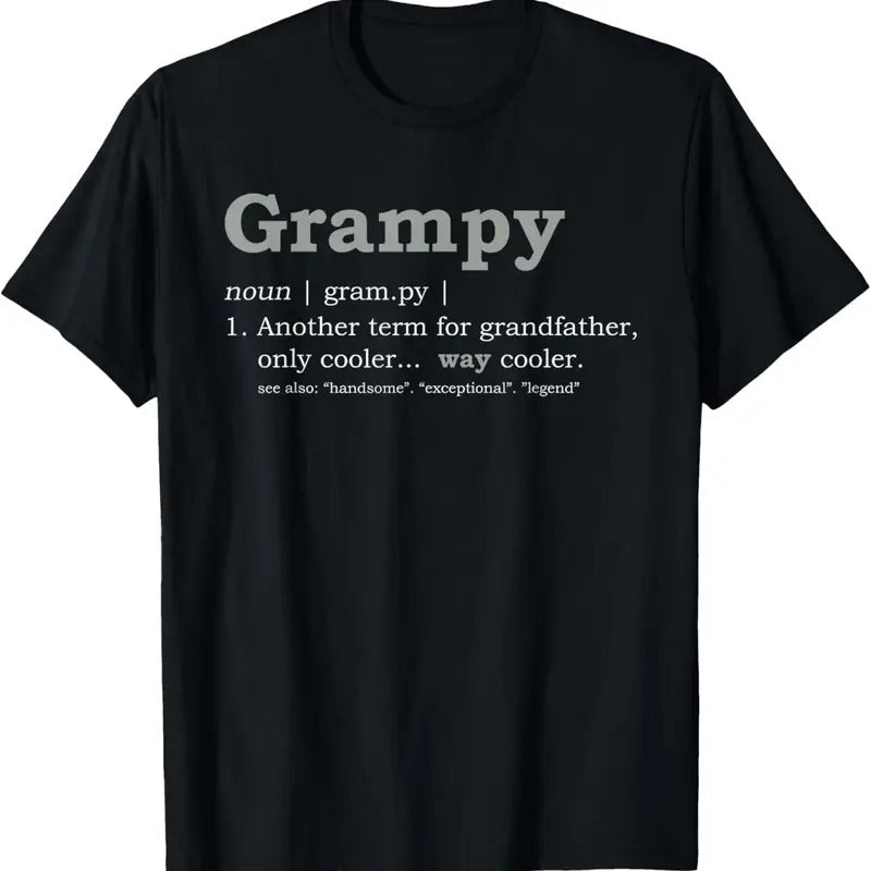 100% Cotton Grampy Shirt: Funny Definition T-Shirt Hoodie, Sweatshirt | RetroVerseTees.com