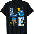 100% Cotton Hanukkah love with menorah for jewish christmas holiday T-Shirt Hoodie, Sweatshirt | RetroVerseTees.com