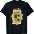 100% Cotton Happy New Year 2025 New Years Eve T-Shirt Hoodie, Sweatshirt | RetroVerseTees.com