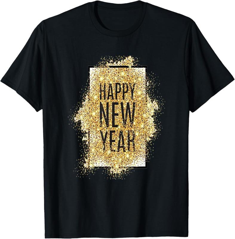 100% Cotton Happy New Year 2025 New Years Eve T-Shirt Hoodie, Sweatshirt | RetroVerseTees.com