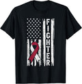 [100% Cotton]Head And Neck Cancer Patient Fighter Throat Oral Cancer Flag T-Shirt Hoodie, Sweatshirt | RetroVerseTees.com