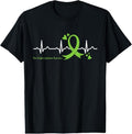 100% Cotton Heartbeat Lime Green Ribbon Non-Hodgkin Lymphoma Awareness T-Shirt Hoodie, Sweatshirt | RetroVerseTees.com