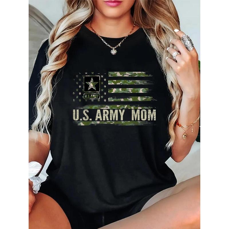 100% Cotton Hidden leaf ninja.WB shield. Army Mom Camo T-Shirt