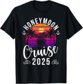 100% Cotton Honeymoon Cruise 2025 Ship Trip Couples Matching Vacation T-Shirt Hoodie, Sweatshirt | RetroVerseTees.com