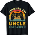 100% Cotton I Leveled Up to Uncle 2025 I'm Going to Be Uncle 2025 Gamer T-Shirt Hoodie, Sweatshirt | RetroVerseTees.com