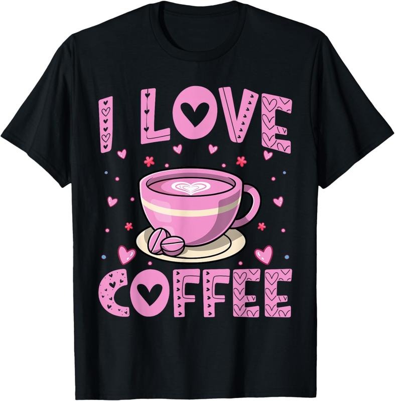 100% Cotton I Love Coffee - Funny Coffee Drinker Caffeine Addict T-Shirt Hoodie, Sweatshirt | RetroVerseTees.com