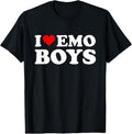 100% Cotton I Love Emo Boys T-Shirt Hoodie, Sweatshirt | RetroVerseTees.com