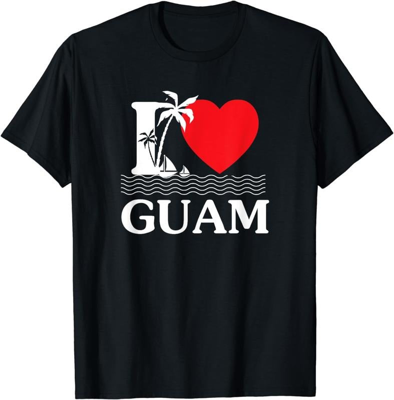 [100% Cotton]I Love Guam Heart T-Shirt Hoodie, Sweatshirt | RetroVerseTees.com