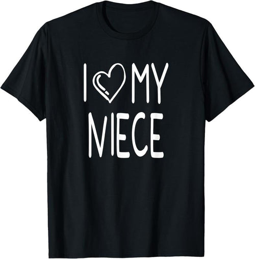 100% Cotton I Love My Niece Shirt - Fun Family Love T-Shirt Hoodie, Sweatshirt | RetroVerseTees.com
