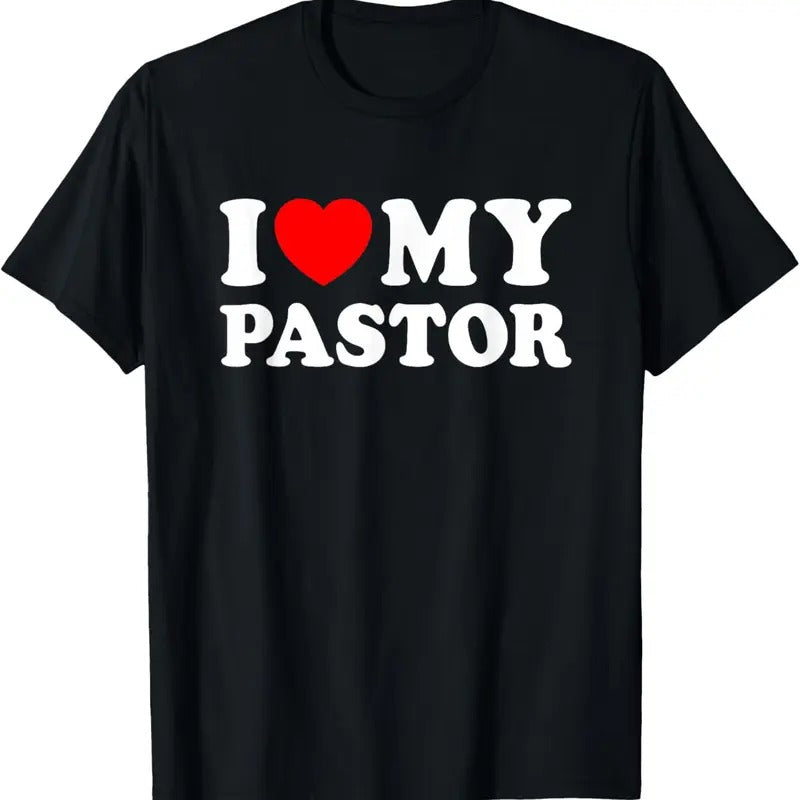 100% Cotton I Love My Pastor T-Shirt Hoodie, Sweatshirt | RetroVerseTees.com