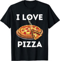 100% Cotton I Love Pizza - Food Lover Foodie T-Shirt Hoodie, Sweatshirt | RetroVerseTees.com