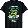 100% Cotton I Love my Brazilian Wife Anniversary T-Shirt for Husband T-Shirt Hoodie, Sweatshirt | RetroVerseTees.com