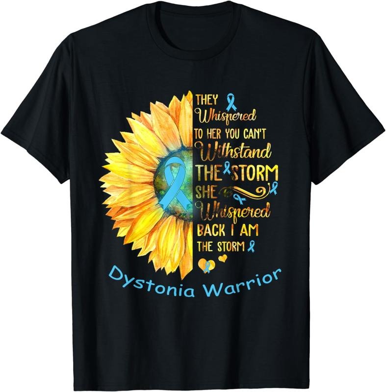 [100% Cotton]I am the Storm Dystonia Warrior T-Shirt Hoodie, Sweatshirt | RetroVerseTees.com
