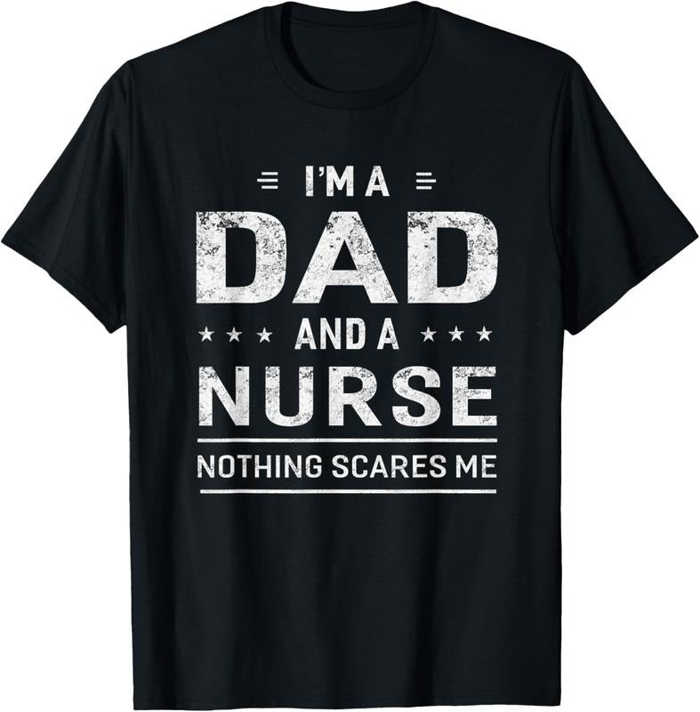 100% Cotton I'm A Dad And Nurse T-shirt For Men Father Funny Gift Hoodie, Sweatshirt | RetroVerseTees.com