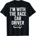100% Cotton I'm With Race Car Driver Costume Halloween Couple RaceCar T-Shirt Hoodie, Sweatshirt | RetroVerseTees.com