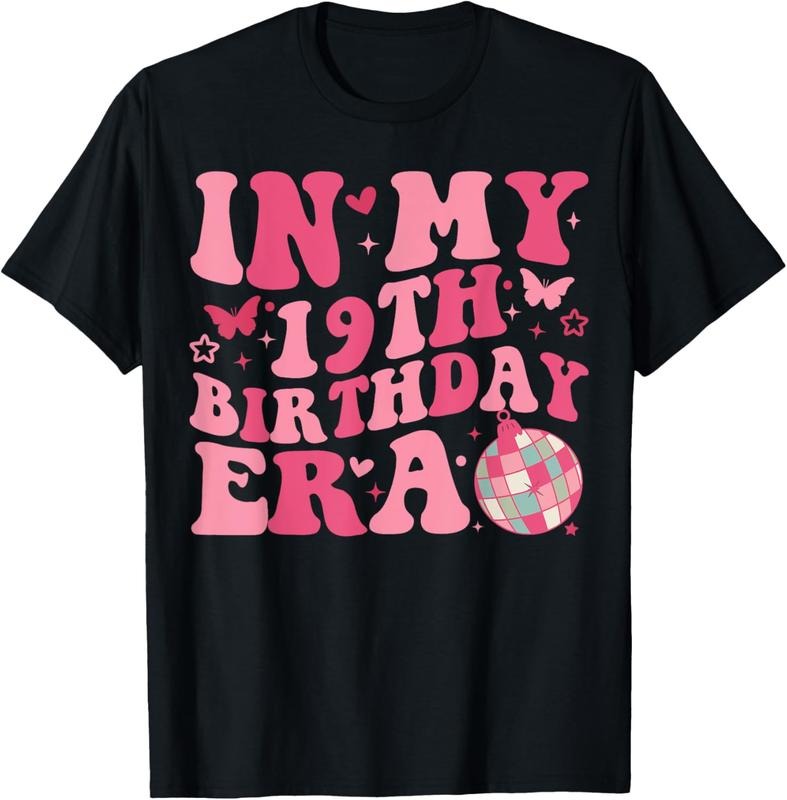 100% Cotton In My 19th Birthday Era Girl Nineteen 19 years Old Birthday T-Shirt Hoodie, Sweatshirt | RetroVerseTees.com