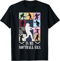 100% Cotton In My Softball Era Funny Softball Girl Player Lover T-Shirt Hoodie, Sweatshirt | RetroVerseTees.com