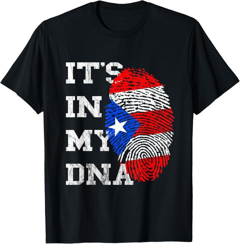 100% Cotton It's In My DNA Puerto Rico Flag Puerto Rican Roots Boricua T-Shirt Hoodie, Sweatshirt | RetroVerseTees.com