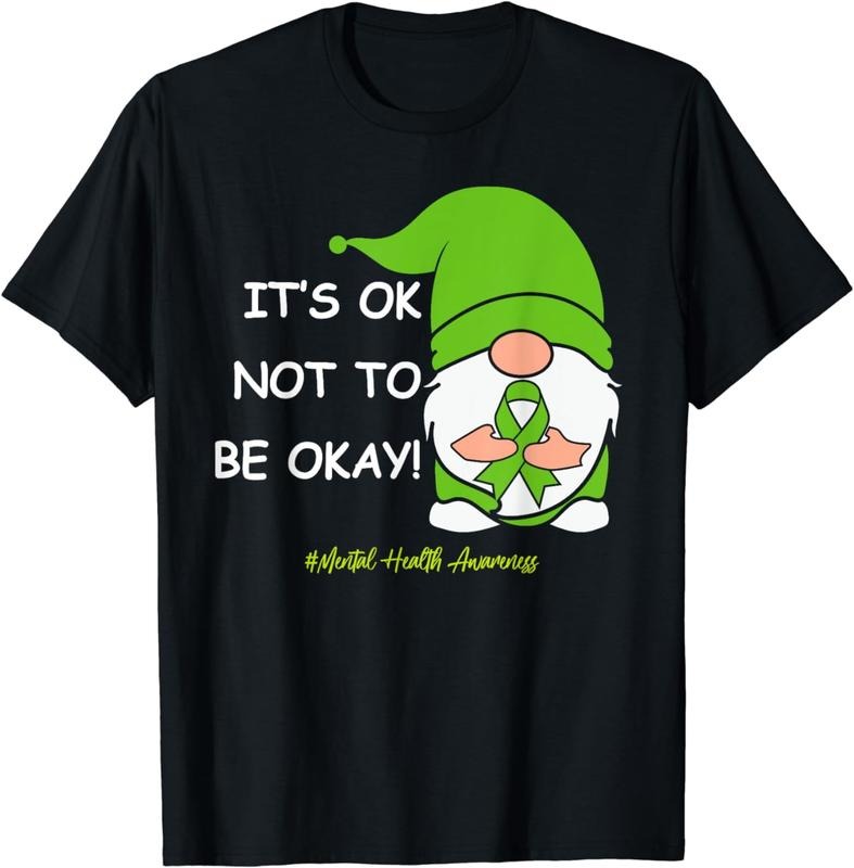 [100% Cotton]It's Okay Not To Be Okay For Mental Health Awareness T-Shirt Hoodie, Sweatshirt | RetroVerseTees.com