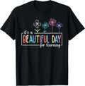 100% Cotton It's a Beautiful Day For Learning Teacher Students Women T-Shirt Hoodie, Sweatshirt | RetroVerseTees.com