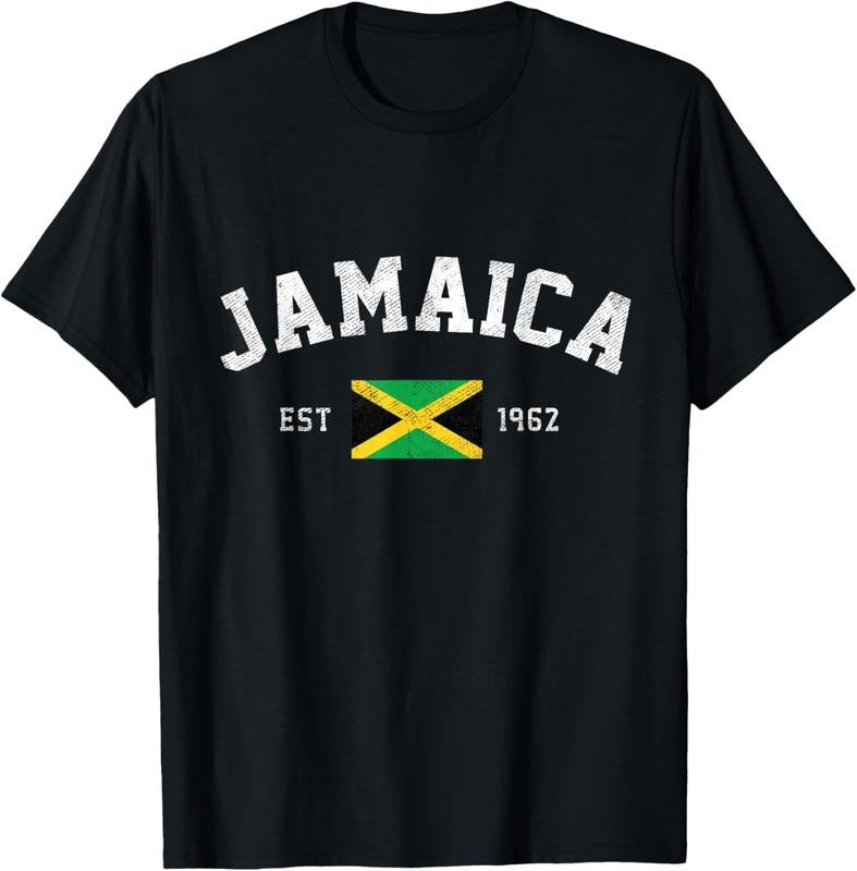 100% Cotton Jamaica Est. 1962 Jamaican Flag Independence Day T-Shirt Hoodie, Sweatshirt | RetroVerseTees.com