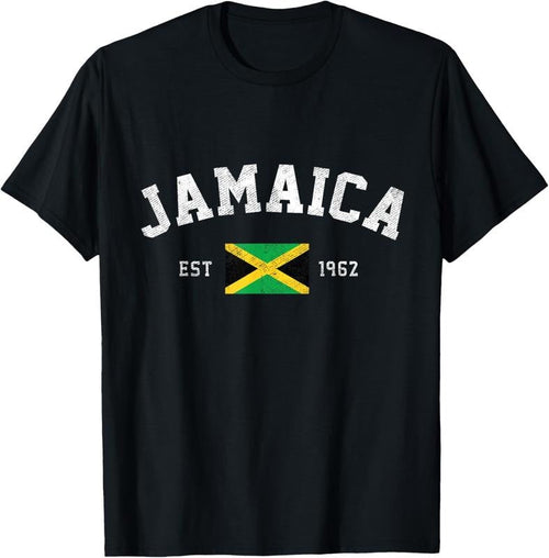 100% Cotton Jamaica Est. 1962 Jamaican Flag Independence Day T-Shirt Hoodie, Sweatshirt | RetroVerseTees.com