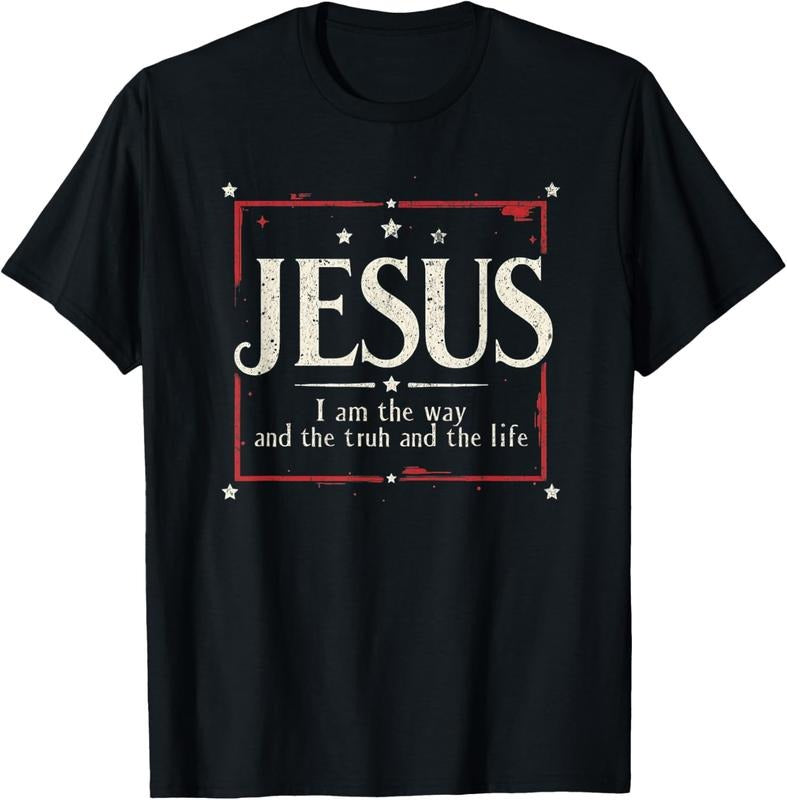 100% Cotton Jesus 2024 - I Am The Way and The Truth and The Life T-Shirt Hoodie, Sweatshirt | RetroVerseTees.com