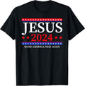 100% Cotton Jesus 2024 Make America Pray Again Christian T-Shirt Hoodie, Sweatshirt | RetroVerseTees.com