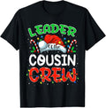 100% Cotton Leader of the Cousin Crew Christmas Family Matching Xmas T-Shirt Hoodie, Sweatshirt | RetroVerseTees.com
