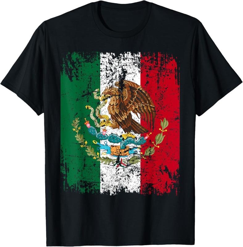 100% Cotton MEXICO Flag Vintage | Men Women  | MEXICO T-Shirt Hoodie, Sweatshirt | RetroVerseTees.com