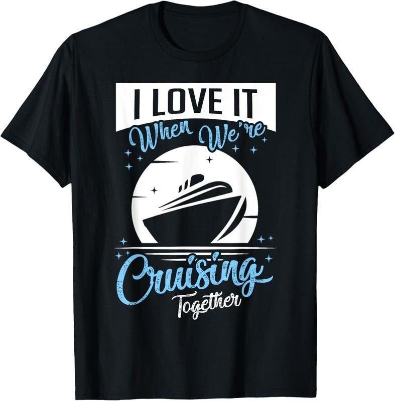 100% Cotton Matching Couple Shirt Cruising Vacation Cruise Ship Gift T-Shirt Hoodie, Sweatshirt | RetroVerseTees.com