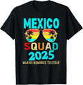 100% Cotton Mexico 2025 Tropical Beach Vacation Matching T-Shirt Hoodie, Sweatshirt | RetroVerseTees.com