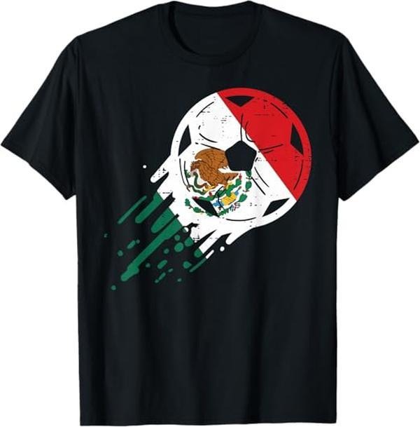 [100% Cotton]Mexico Flag Soccer Ball Mexican Football Fan Men Women Kids T-Shirt Hoodie, Sweatshirt | RetroVerseTees.com