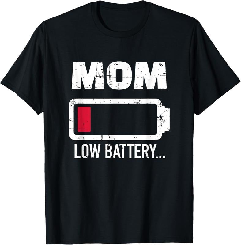100% Cotton Mom low battery T-Shirt Hoodie, Sweatshirt | RetroVerseTees.com