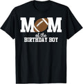 100% Cotton Mom of the Birthday Boy Football Lover First Birthday Party T-Shirt Hoodie, Sweatshirt | RetroVerseTees.com